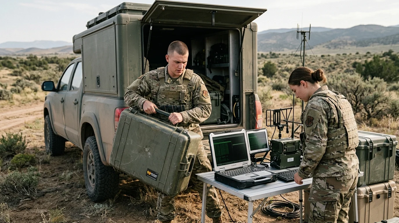 Deployable computing system prepared for transport
